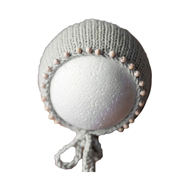 Mũ Len Đính Hạt Dùng Làm Đạo Cụ Chụp Ảnh Cho Bé Sơ Sinh