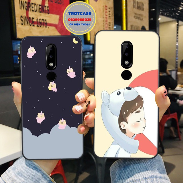 [ HÀNG SẴN ]  Ốp lưng Nokia 3 / Nokia x6 / Nokia 6.1 Plus - in hình nhiều hoa cúc và pikachu đẹp