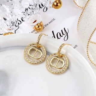 Bông Tai Nữ Mặt Tròn Thương Hiệu - Khuyên Tai Đẹp Sang Chảnh