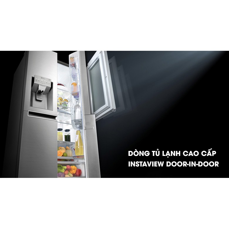 (HCM) Tủ lạnh LG Inverter InstaView Door-in-Door 601 lít GR-X247JS