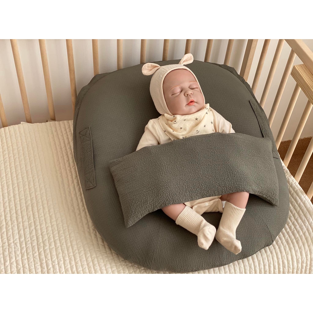 Mũ Yếm Ome Cho Bé Từ Sơ Sinh Chất Vải Xô Cao Cấp Style Hàn Quốc -  Hàng Chính Hãng