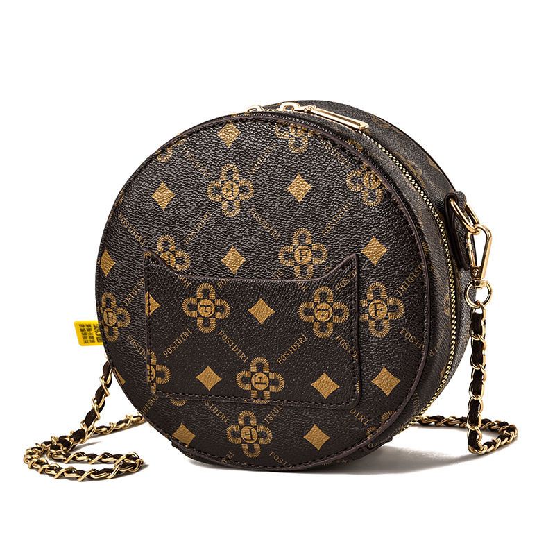 Túi Đeo Chéo Dây Xích Dáng Tròn Nhỏ Phong Cách Thời Trang Mới Cho Nữ