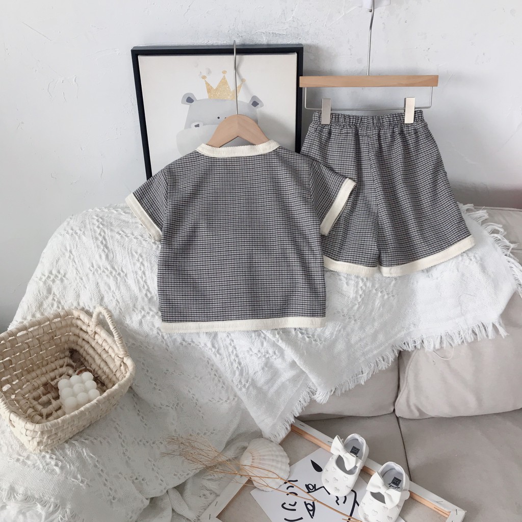 Bộ Áo Khoác Cardigan Ngắn Tay + Quần Short Thời Trang Hàn Cho Nữ 2021