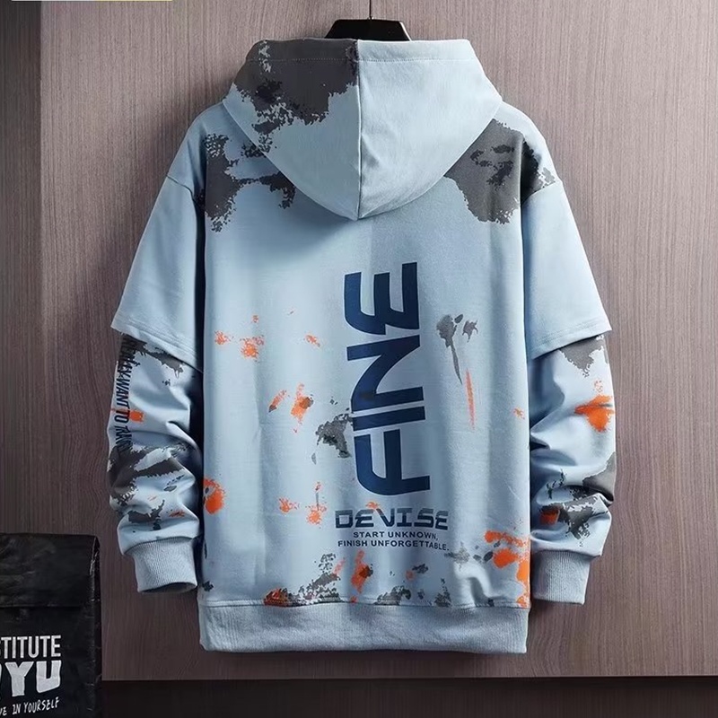Áo Hoodie Dáng Rộng Phong Cách Nhật Bản Thời Trang Mùa Thu Mới Cho Nam