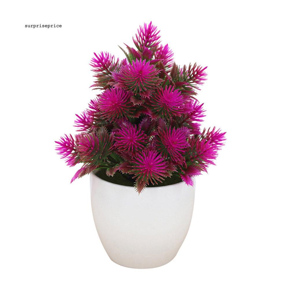 1 Chậu Cây Bonsai Nhân Tạo Mini Trang Trí Nhà Hàng / Khách Sạn