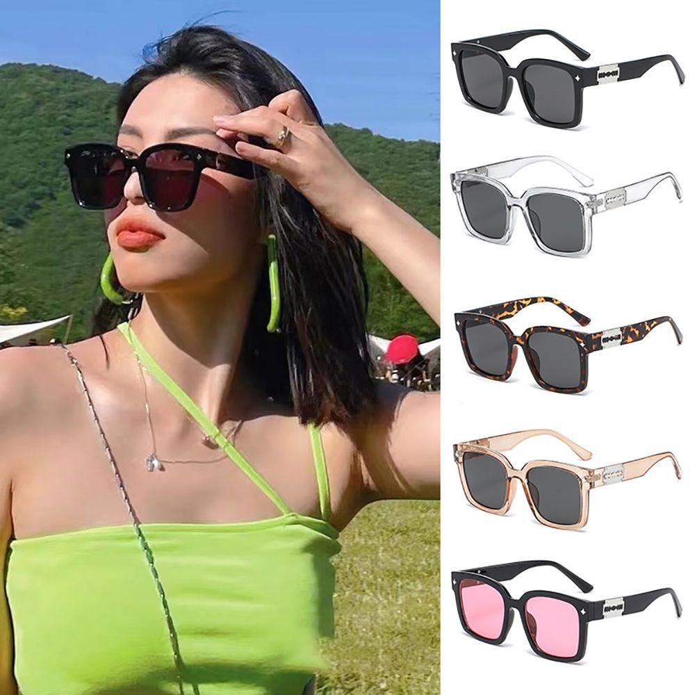 IVORY Kính Mát Gọng Vuông Chống Tia UV400 Chống Bức Xạ Phong Cách Hàn Quốc Cho Nữ