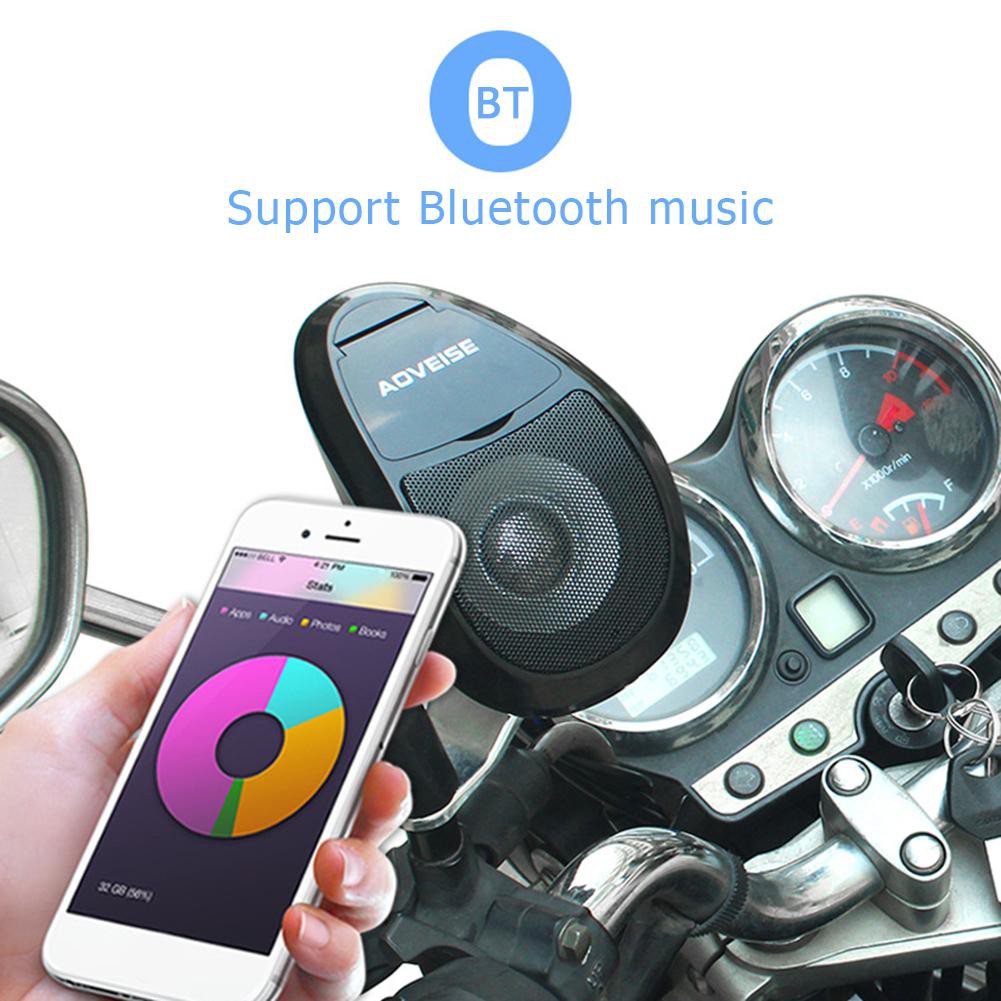 Radio FM loa MP3 Bluetooth gắn xe máy tiện dụng