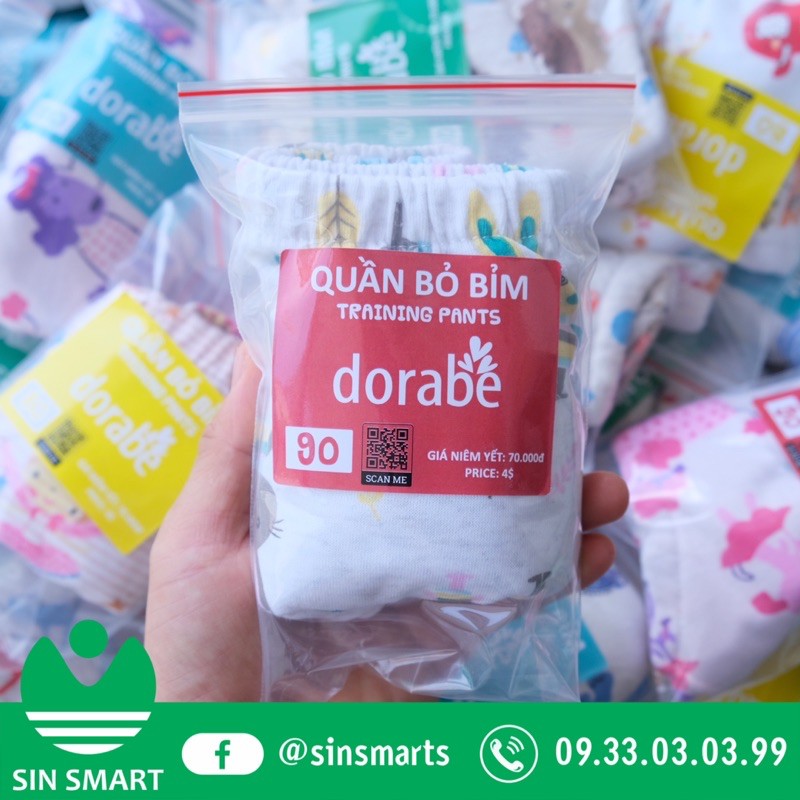 Quần Bỏ Bỉm cao cấp Dorabe hàng Việt Nam Dành cho bé từ 3kg đến 22kg