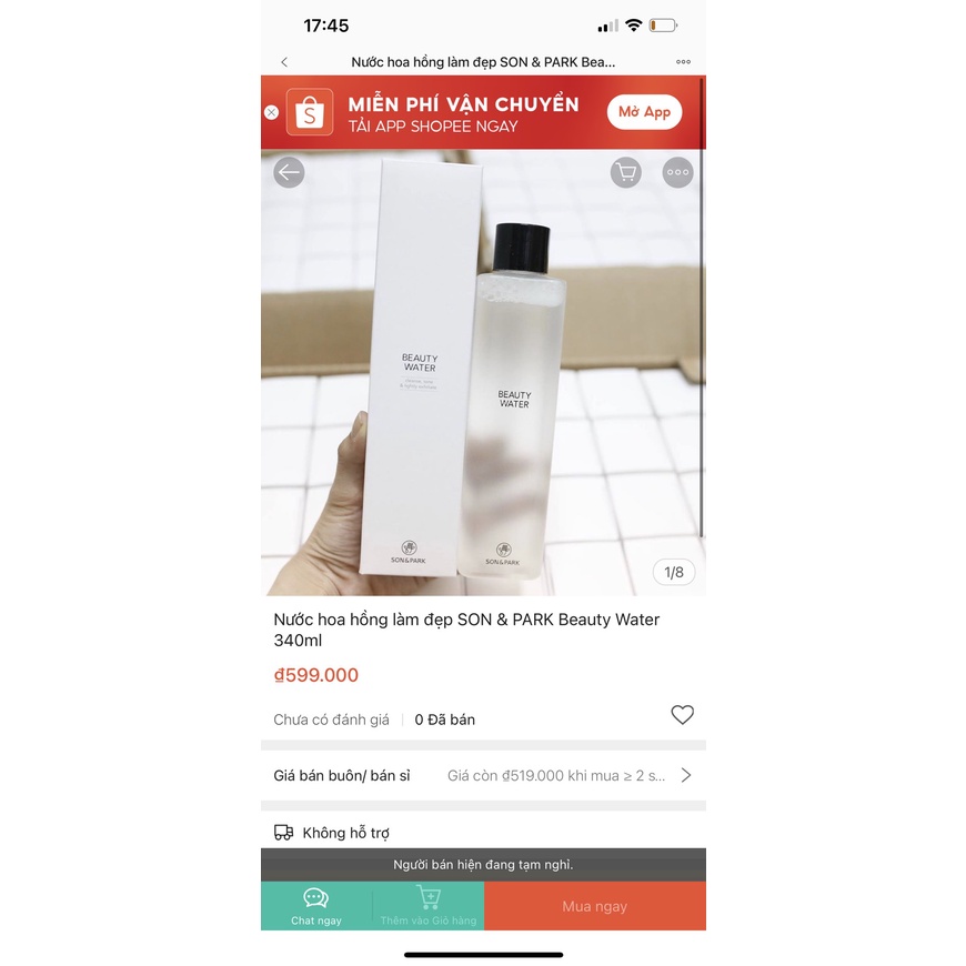 Nước Thần Đa Năng SON&PARK Beauty Water 340ml (Hàn Quốc) | BigBuy360 - bigbuy360.vn