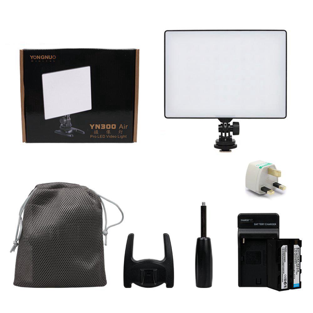 Đèn LED YONGNUO yn300 Air Pro cho máy ảnh Canon Nikon + bộ sạc