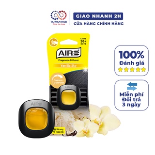 Nước hoa ô tô tinh chất khử mùi kẹp cửa gió điều hòa xe hơi cao cấp AROMATE AIRE hương vani 3ml chính hãng Taiwan Hub