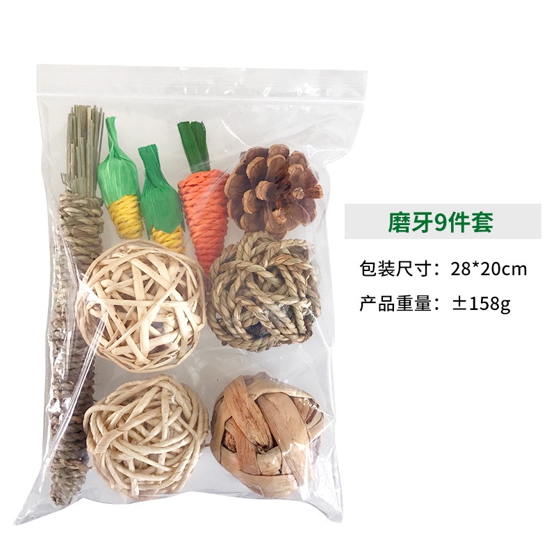 Bộ Đồ Chơi Que Gỗ Gặm Làm Sạch Răng Cho Thú Cưng