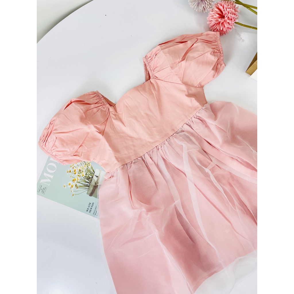 Váy Công Chúa Tay Bồng Siêu Xinh Mẫu Mới 2022 - Hàng Quảng Châu Cao Cấp (V9)