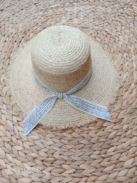 Mũ gaucho chất cỏ dây nơ siêu đẹp