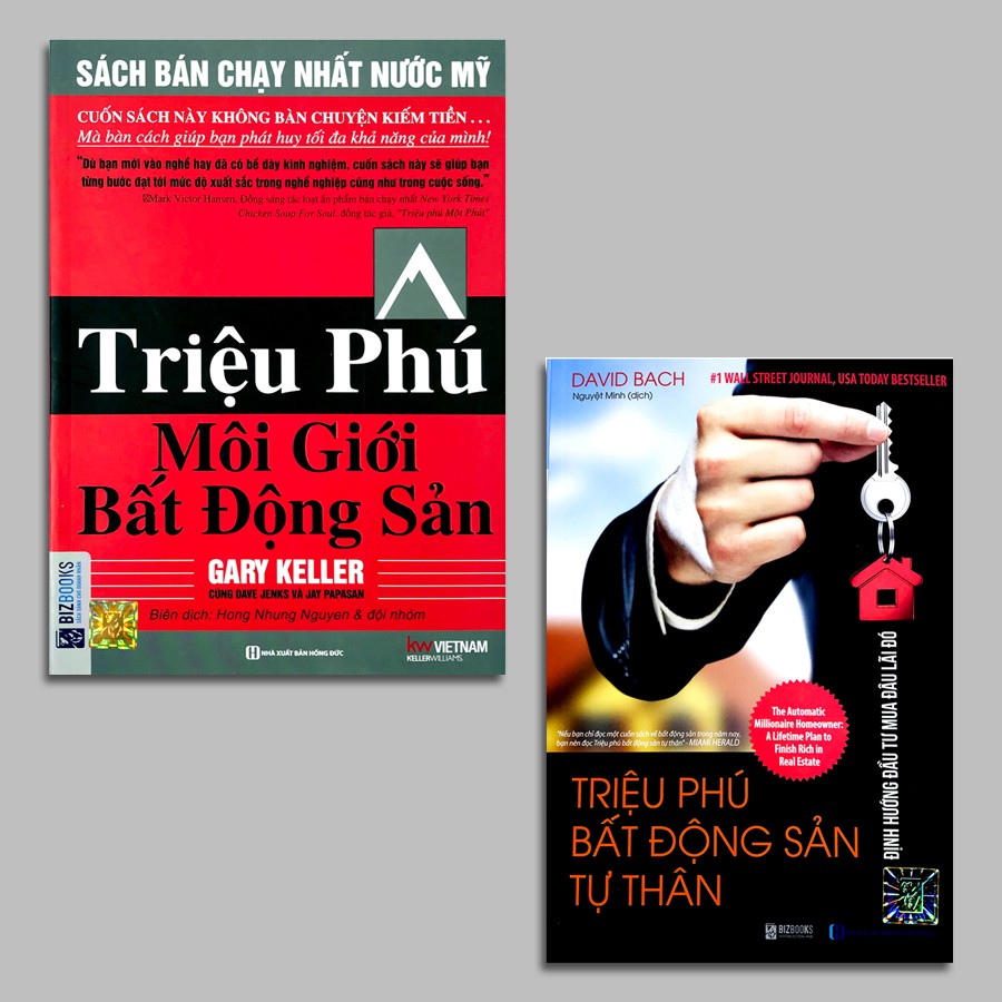 Sách - 2 cuốn Triệu Phú Môi Giới Bất Động Sản + Triệu Phú Bất Động Sản Tự Thân (combo, lẻ tùy chọn)