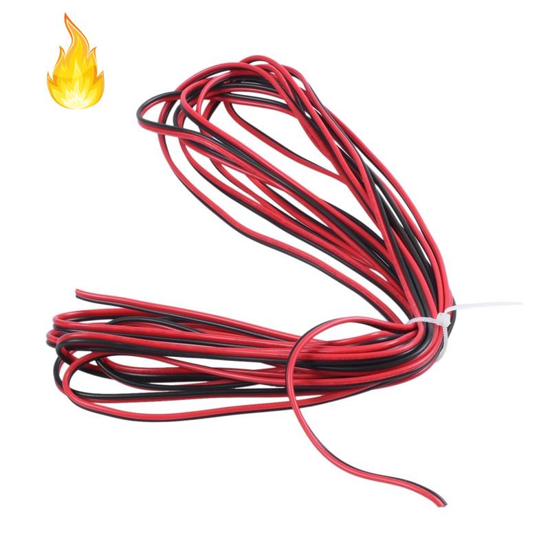 Dây Cáp Lõi Kép 5M 22AWG Màu Đỏ Đen Cho Loa Ô Tô