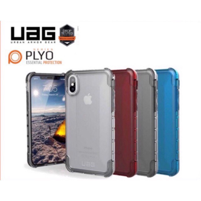 Ốp điện thoại trong suốt đá pha lê Plasma UAG cho IPHONE 11 pro 6 6s 7 8 PLUS X XR XS MAX