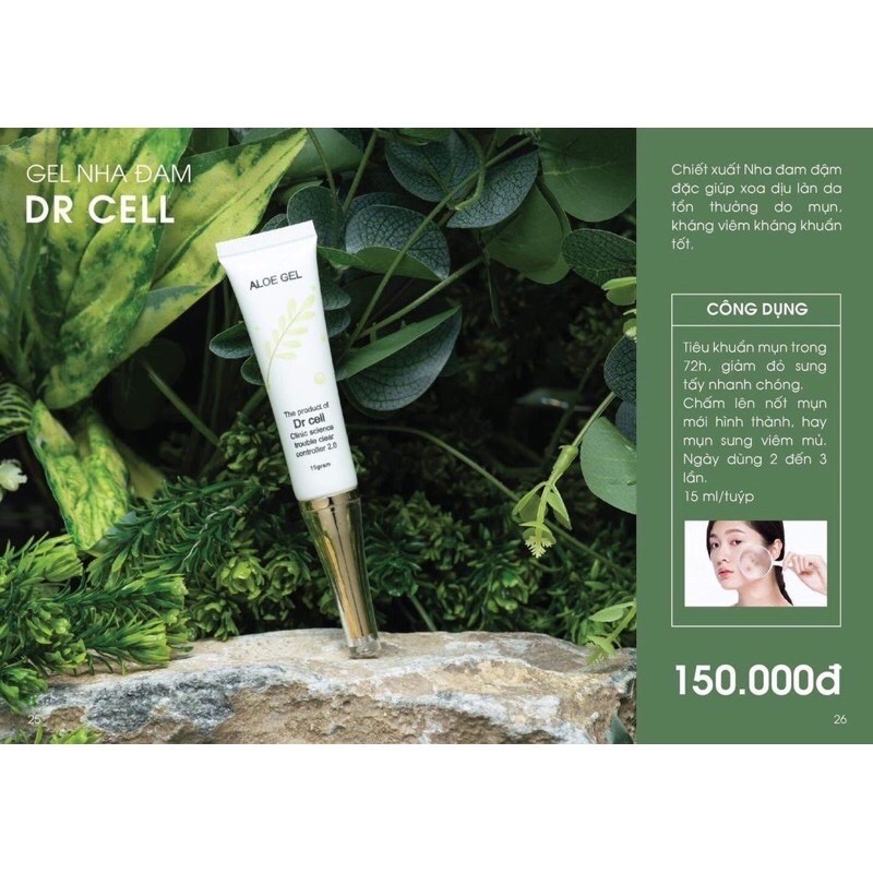 Gel Nha Đam Chấm Mụn Dr Cell 15ml