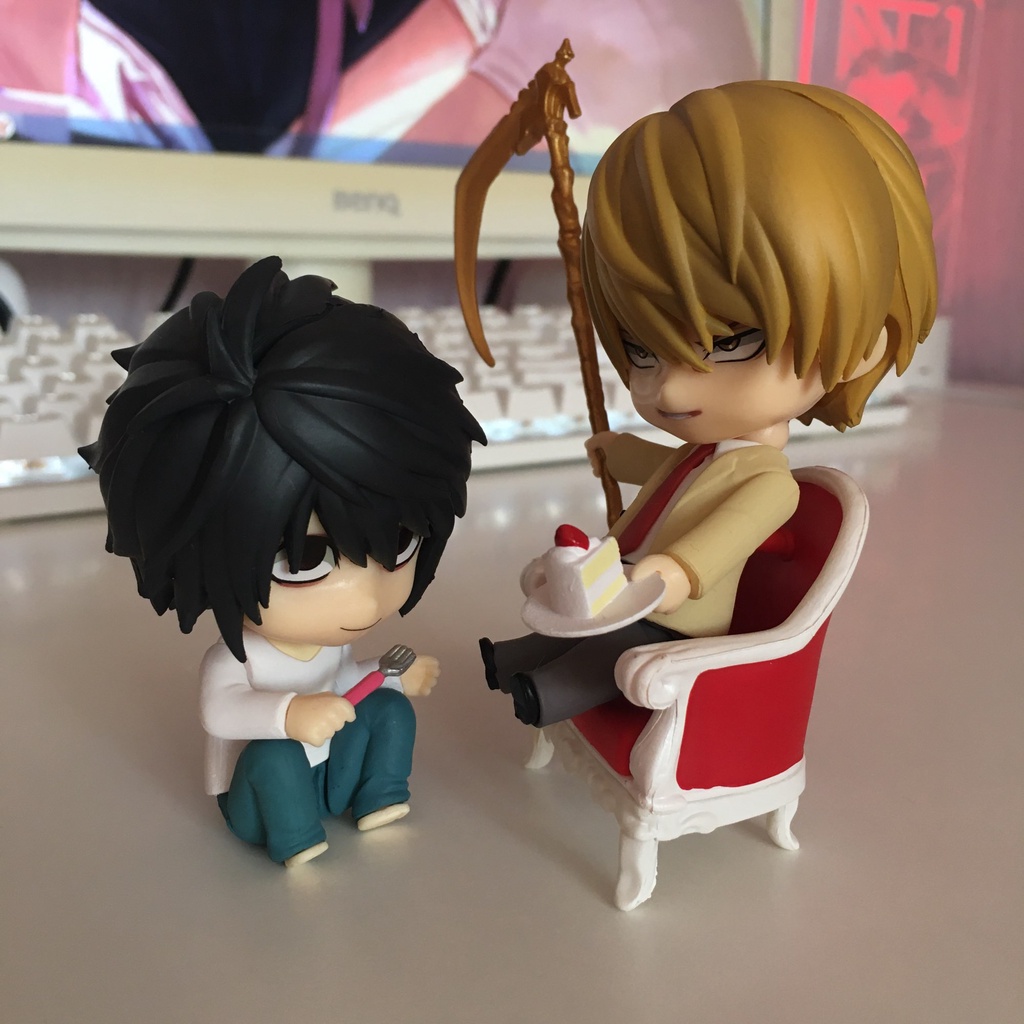 Nhân Vật Anime DEATH NOTE Nendoroid 1160 Độc Đáo# 1200# Mô Hình Nhân Vật Sát Thủ Yagami Light/L·Lawliet 2.0 Bằng PVC