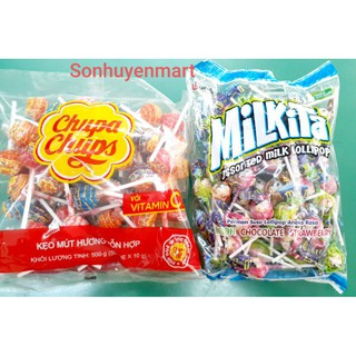 KẸO MÚT CHUPA CHUPS Và MILKITA GÓI 50 QUE