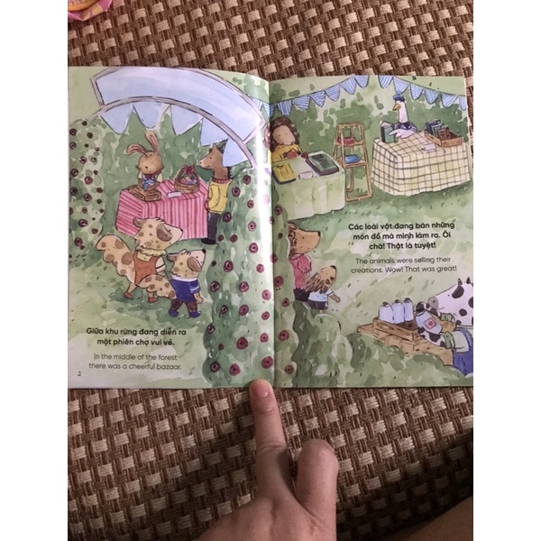 SÁCH - Truyện tranh song ngữ Việt-Anh dành cho trẻ em - Cùng học cư xử tốt- Bé học cư xử thân thiện, niềm nở