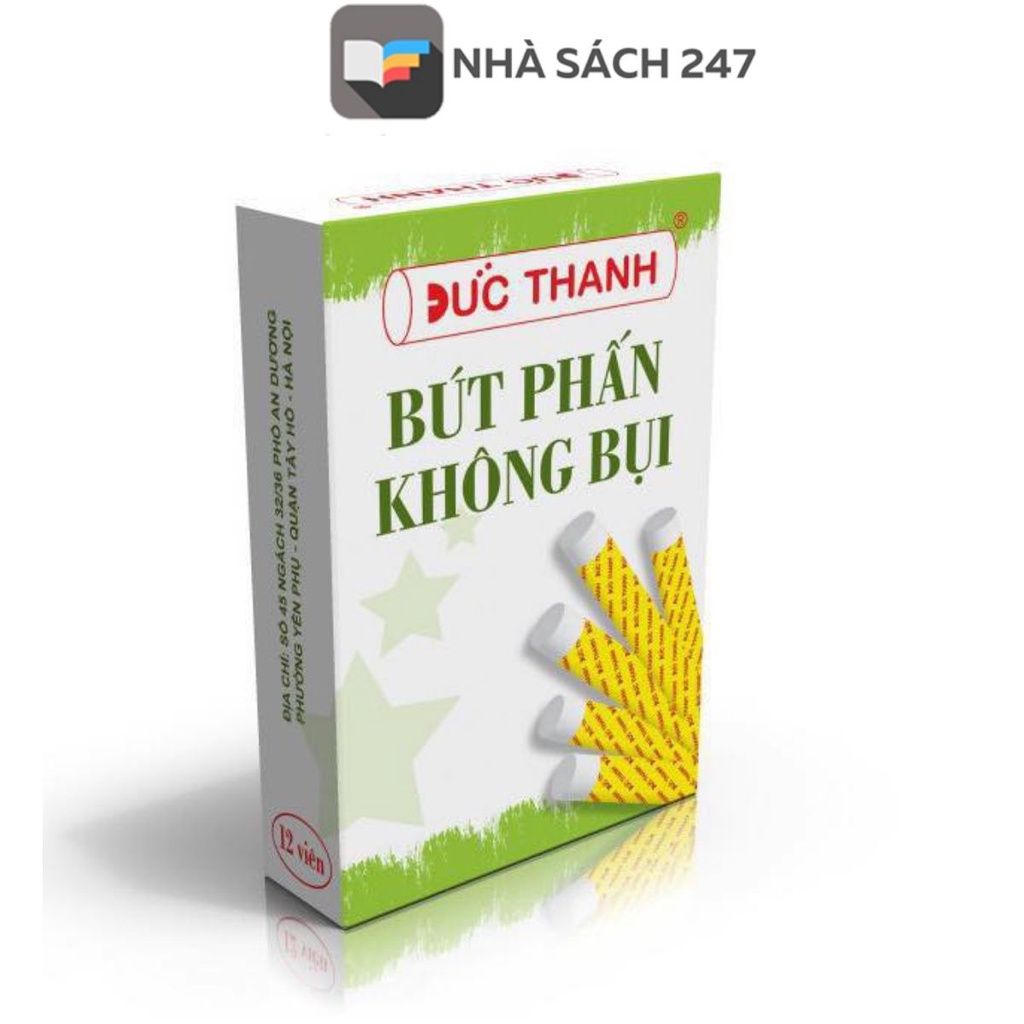 Phấn trắng không bụi Đức Thanh (có bao tay) loại phấn được sản xuất theo chuyên đề luyện viết chữ đẹp