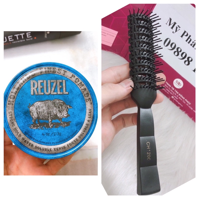 Gel vuốt tóc nam con lợn / heo Pomade Rêuzl ( Tặng lược bán nguyệt )