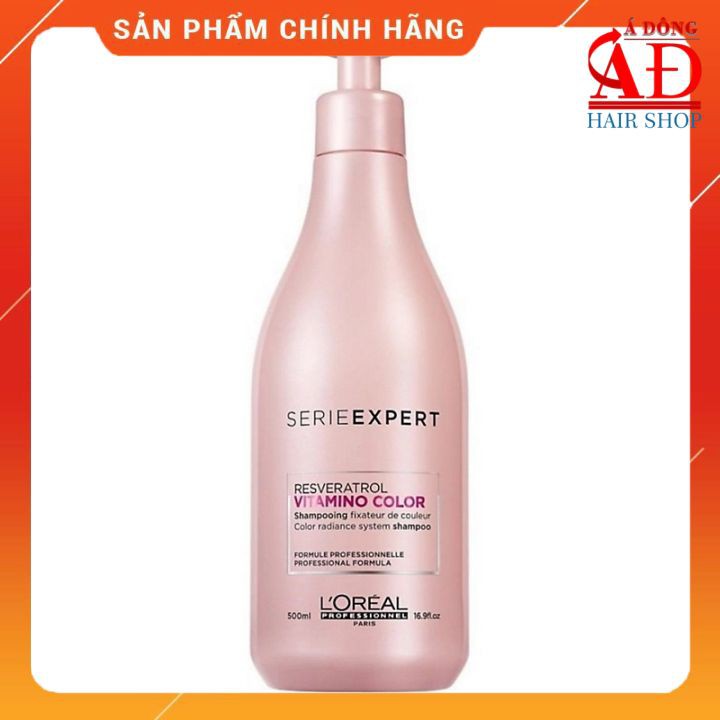 [LOREAL CHÍNH HÃNG] DẦU GỘI GIỮ MÀU TÓC NHUỘM L'OREAL VITAMINO COLOR 500ML