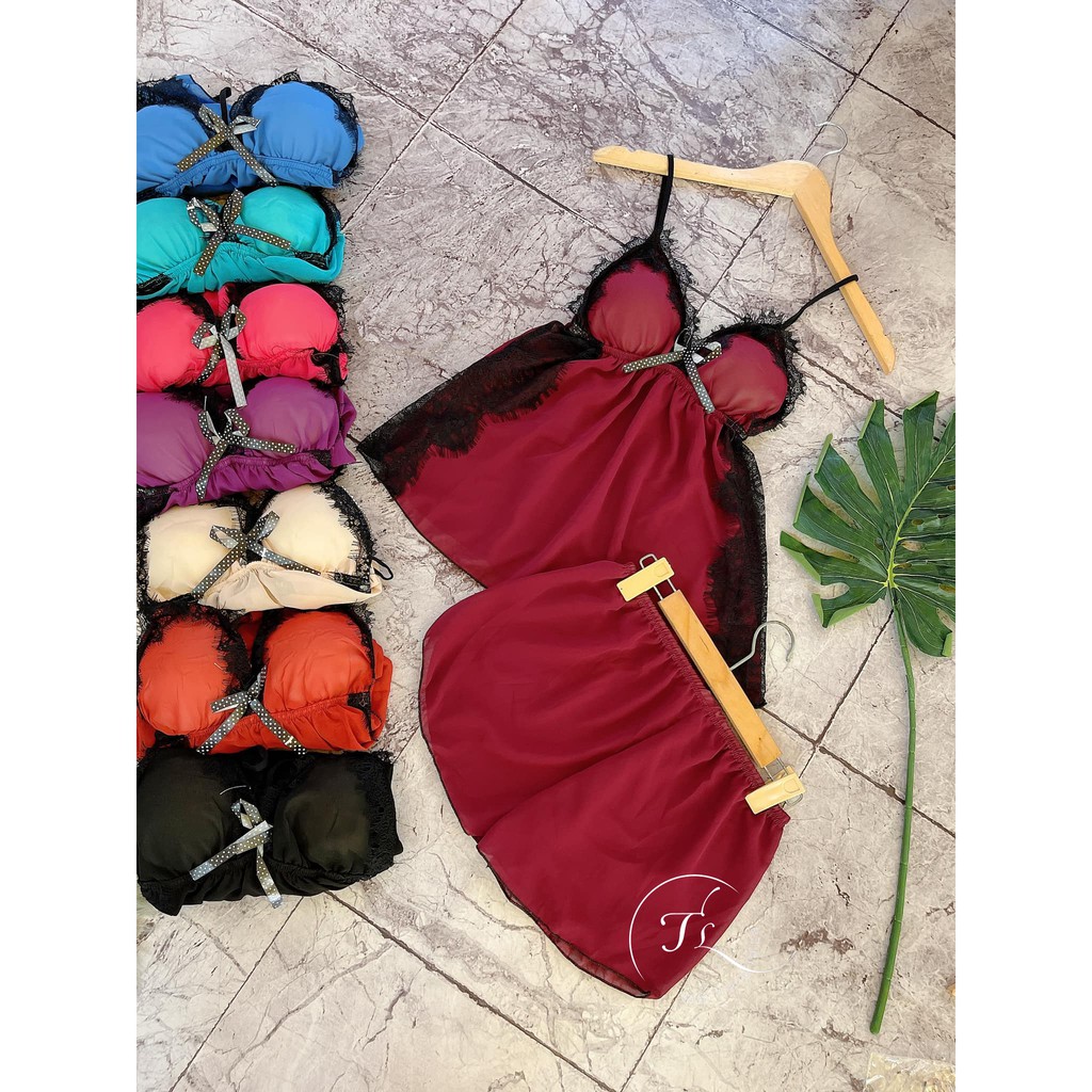 Đồ ngủ sexy nữ - Váy Ngủ Ren Voan Mềm Mại, Gợi Cảm, Tạo Vẻ Đẹp Đầy Quyến Rũ Cho Các Nàng < 60kg | BigBuy360 - bigbuy360.vn