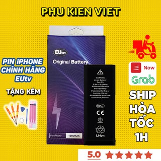 Pin iPhone Eutev Chính Hãng 4s,5,5s,5c,6,6s,6plus,6splus,7,7plus,8,8plus, X Pin Gắn Trong - Phukienviet