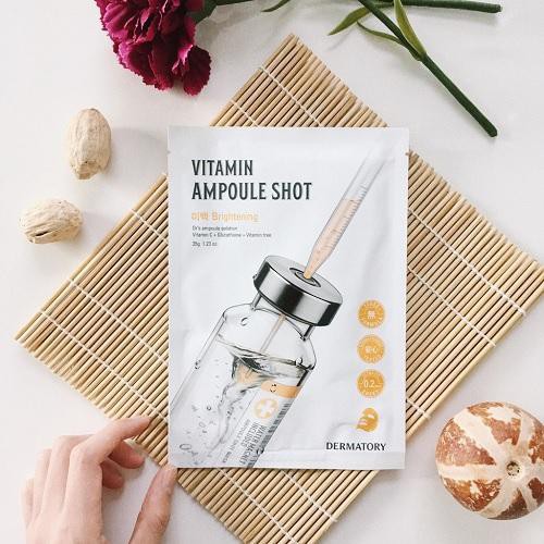 Mặt Nạ Giấy Cấp Ẩm Dermatory Ampoule Shot Mask - 35g