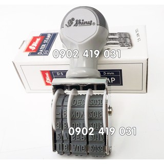Dấu ngày tháng Tiếng Anh Shiny D5 - 3mm [ Dấu đóng date English]