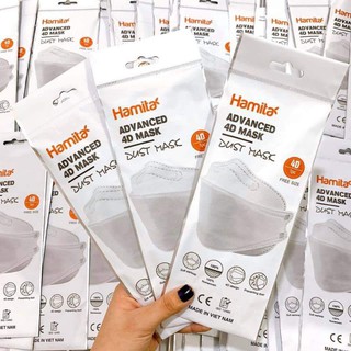 Khẩu Trang 4D Hàn Quốc Hamita (4 lớp kháng khuẩn)