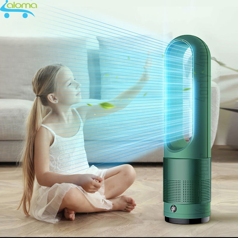 Quạy không cánh siêu mát an toàn KJapan Pure Cool UML-018 kèm điều khiển 8 tốc độ gió