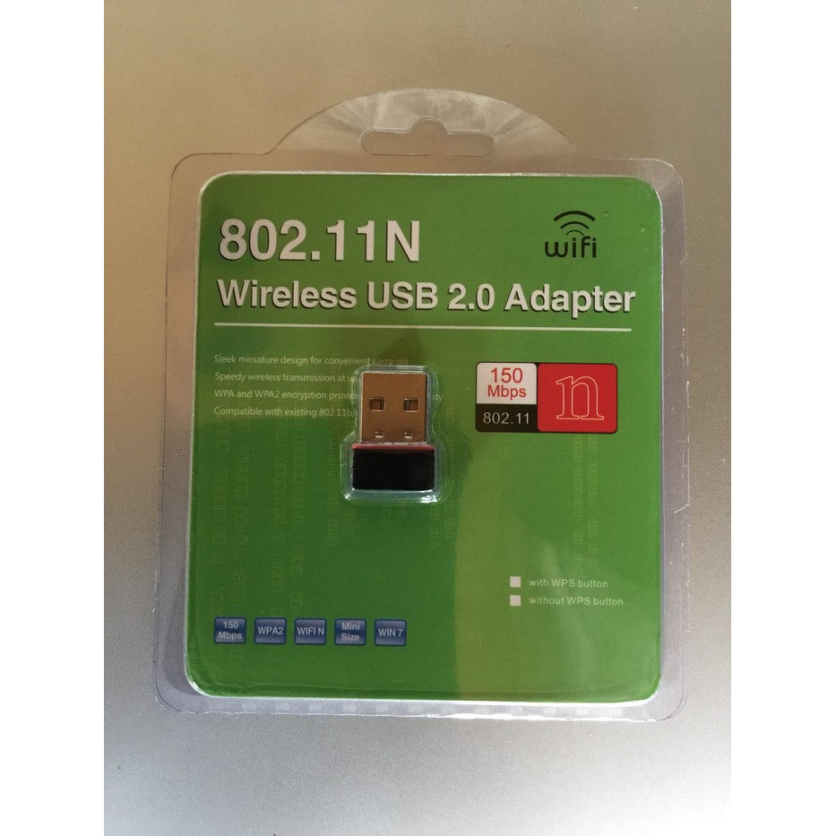 Usb Wifi 150mbps Mini 802.iin Dongle Adapter Với Cd Driver