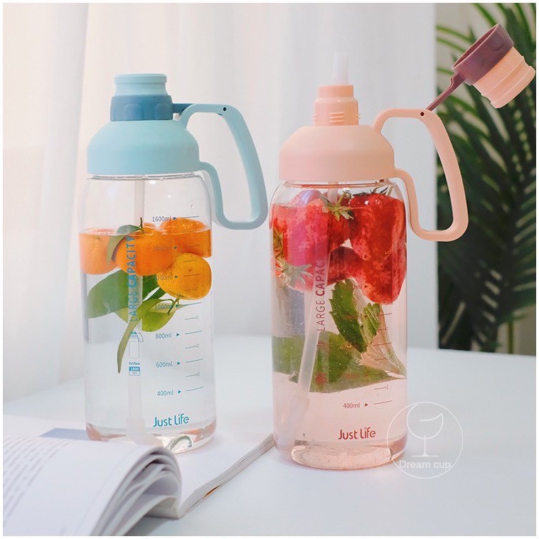 Bình Đựng Nước, Bình Nước 1800ml Phong Cách Thể Thao Có Ống Hút - King | BigBuy360 - bigbuy360.vn