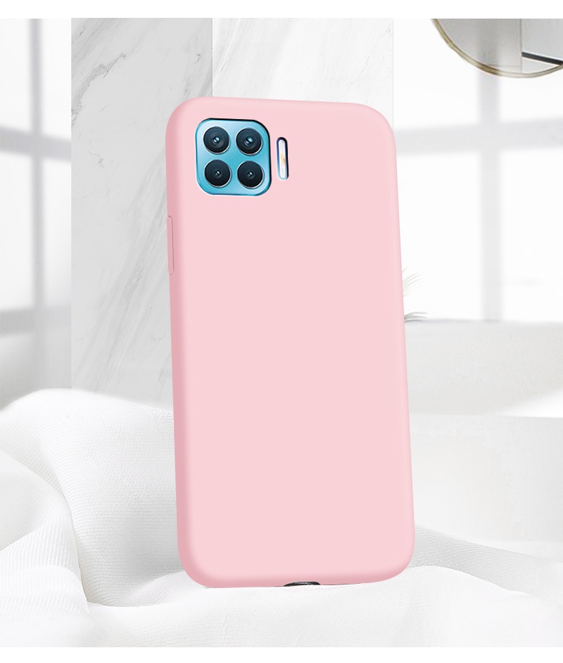 Ốp điện thoại silicone màu trơn thời trang cho OPPO A93 Reno 4F F17 Pro A73 A31 2020 A55 A93 5G