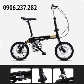 Xe đạp gấp gọn sanhema bản 2 phanh đĩa cao cấp- xe đạp địa hình 16inch - ảnh sản phẩm 2