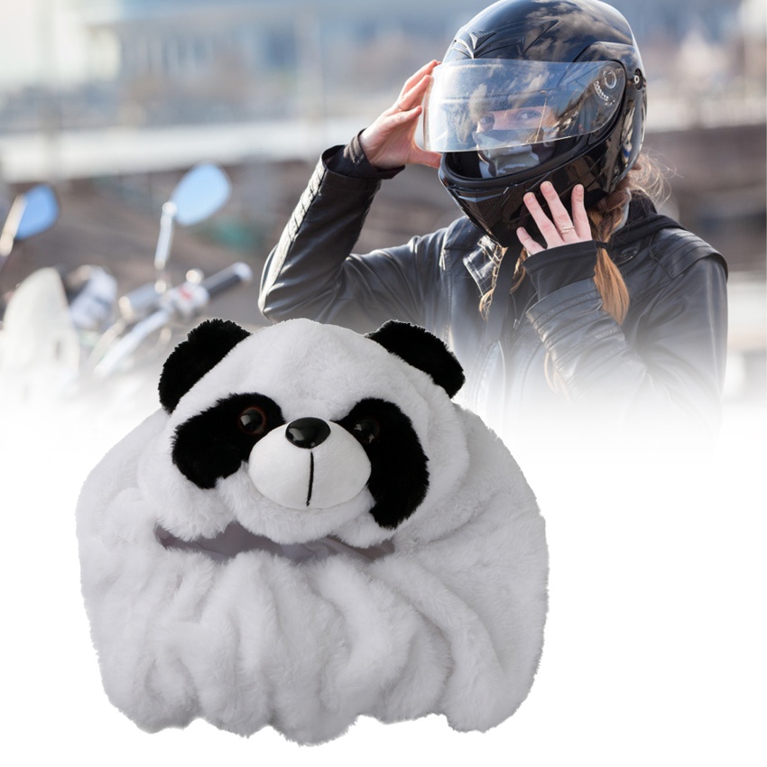 Vỏ bọc mũ bảo hiểm xe máy hình gấu trúc xinh xắn