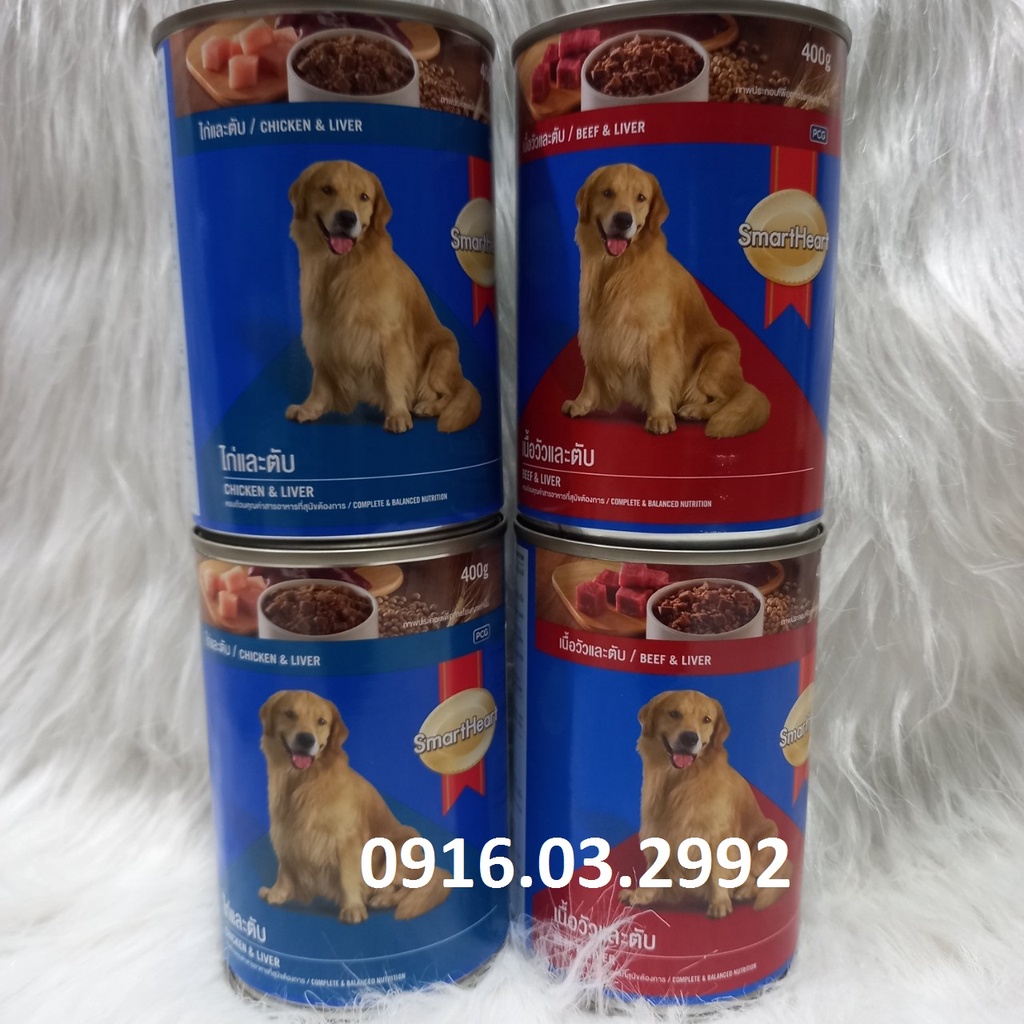 Pate cho chó trưởng thành Smartheart 400g, Pate cho chó Smartheart