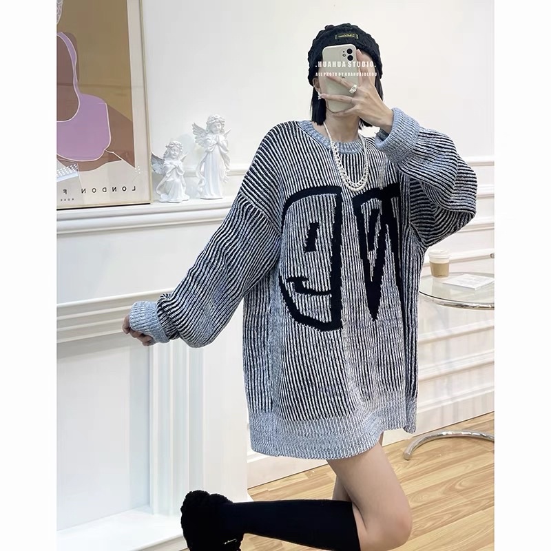 ÁO LEN DÀNG DÀI MÀU ĐỘC LẠ WE11DONE DÀNH CHO NAM VÀ NỮ MÙA THU ĐÔNG