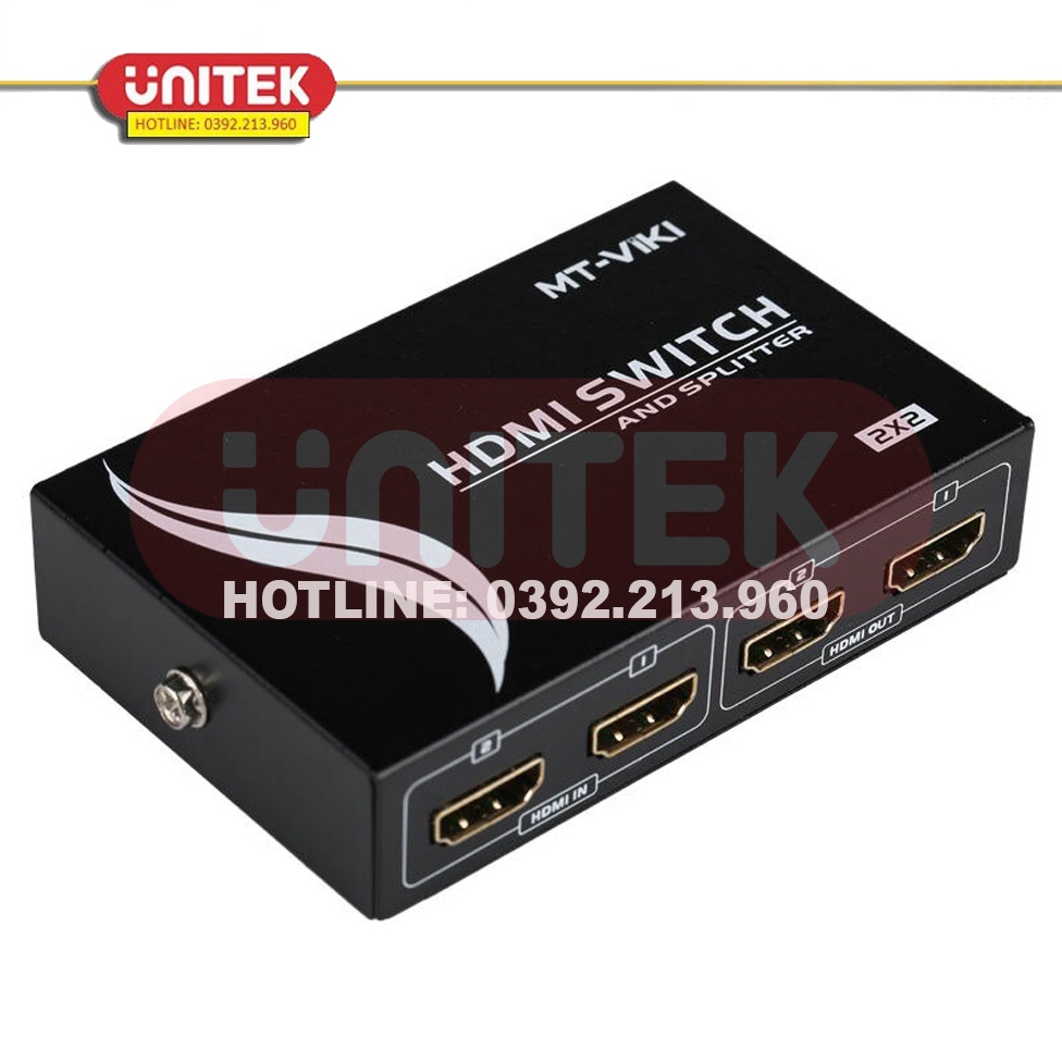 Bộ Chia Cổng HDMI Switch 2 Vào 2 Ra MT-VIKI MT-HD2-2
