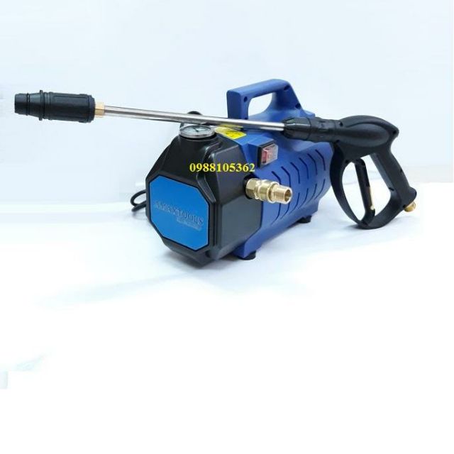 Máy rửa xe áp lực cao Amaxtools AMG1500w + Tặng 1 cút nối nhanh Đồng