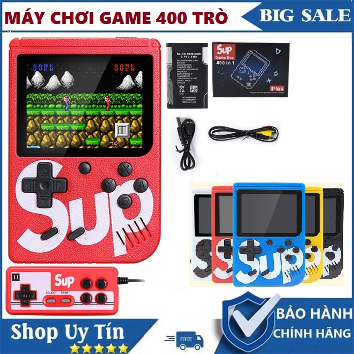 [Mã ELFLASH5 giảm 20K đơn 50K] Máy Chơi Game 4 Nút Sup 400 Trò-Lắp Được Tay Cầm Để Chơi 2 Người