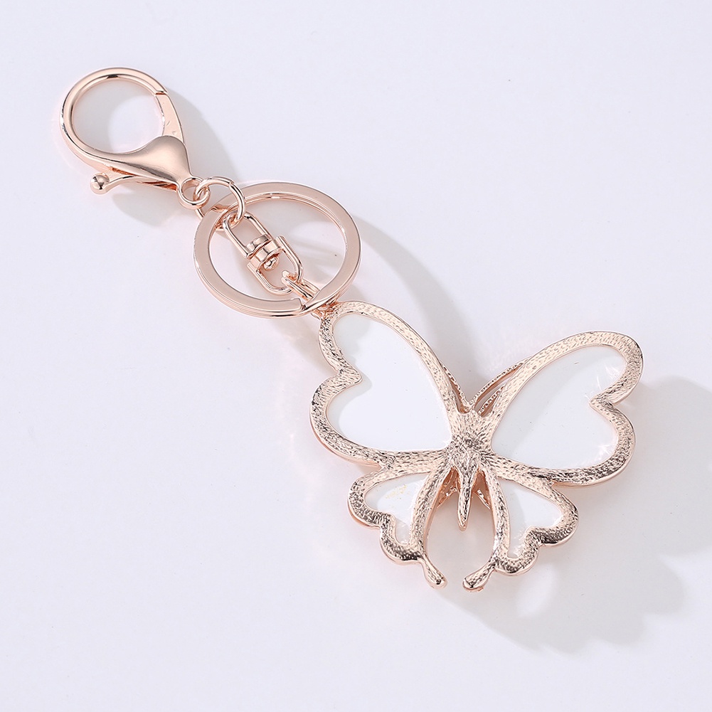 Móc Khóa Hợp Kim Hình Bướm Đính Đá Thời Trang