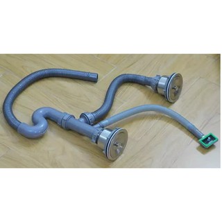 BỘ XẢ ĐÔI CHẬU RỬA CHÉN INOX 304 phi 110