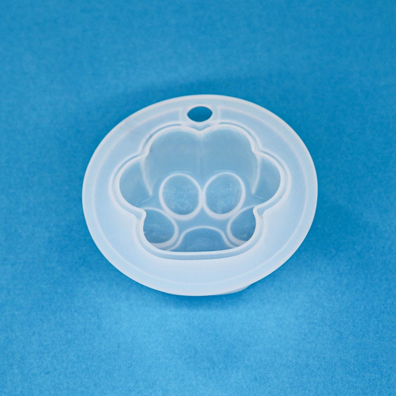 Khuôn silicone làm mặt trang sức hình chân mèo