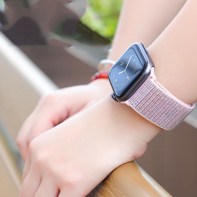 Dây đeo nylon thích hợp cho đồng hồ thông minh Apple 44mm 40mm 42mm 38mm 41mm 45mm Iwatch 3 4 5 6 Se 7