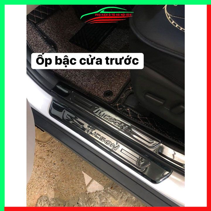 Ốp bậc cửa nẹp bước chân TITAN ô tô Hyundai Tucson 2022-2024 chống trầy bảo vệ xe