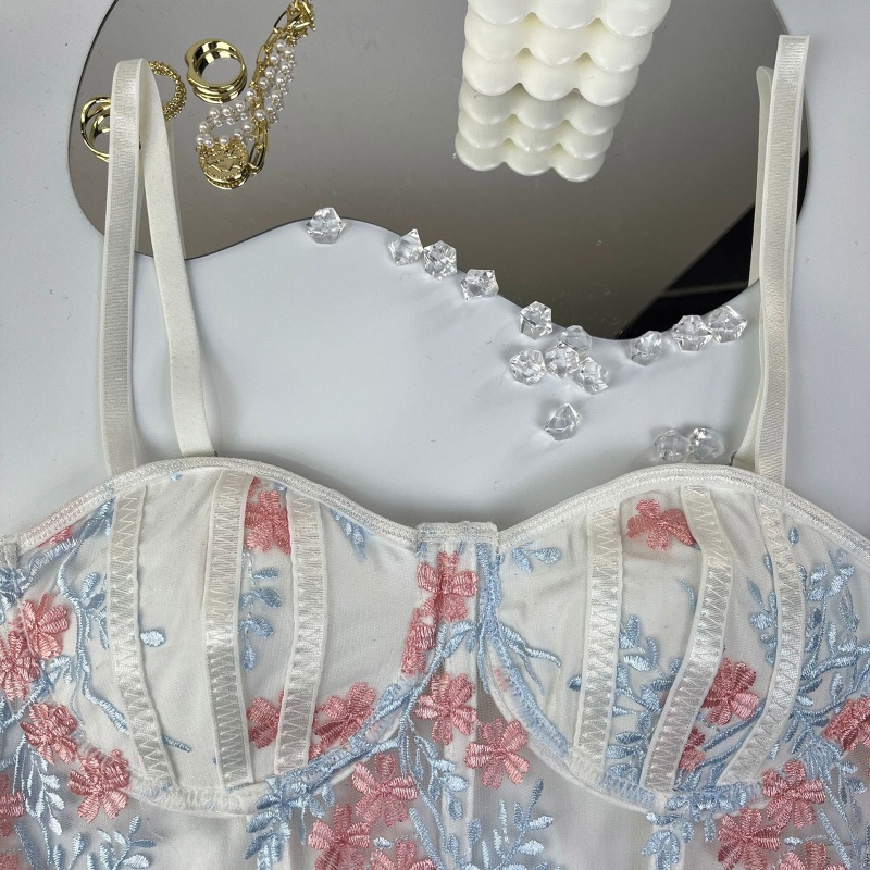 Áo Hai Dây Phối Ren Có Mút Đệm Thời Trang Mùa Hè Cho Nữ